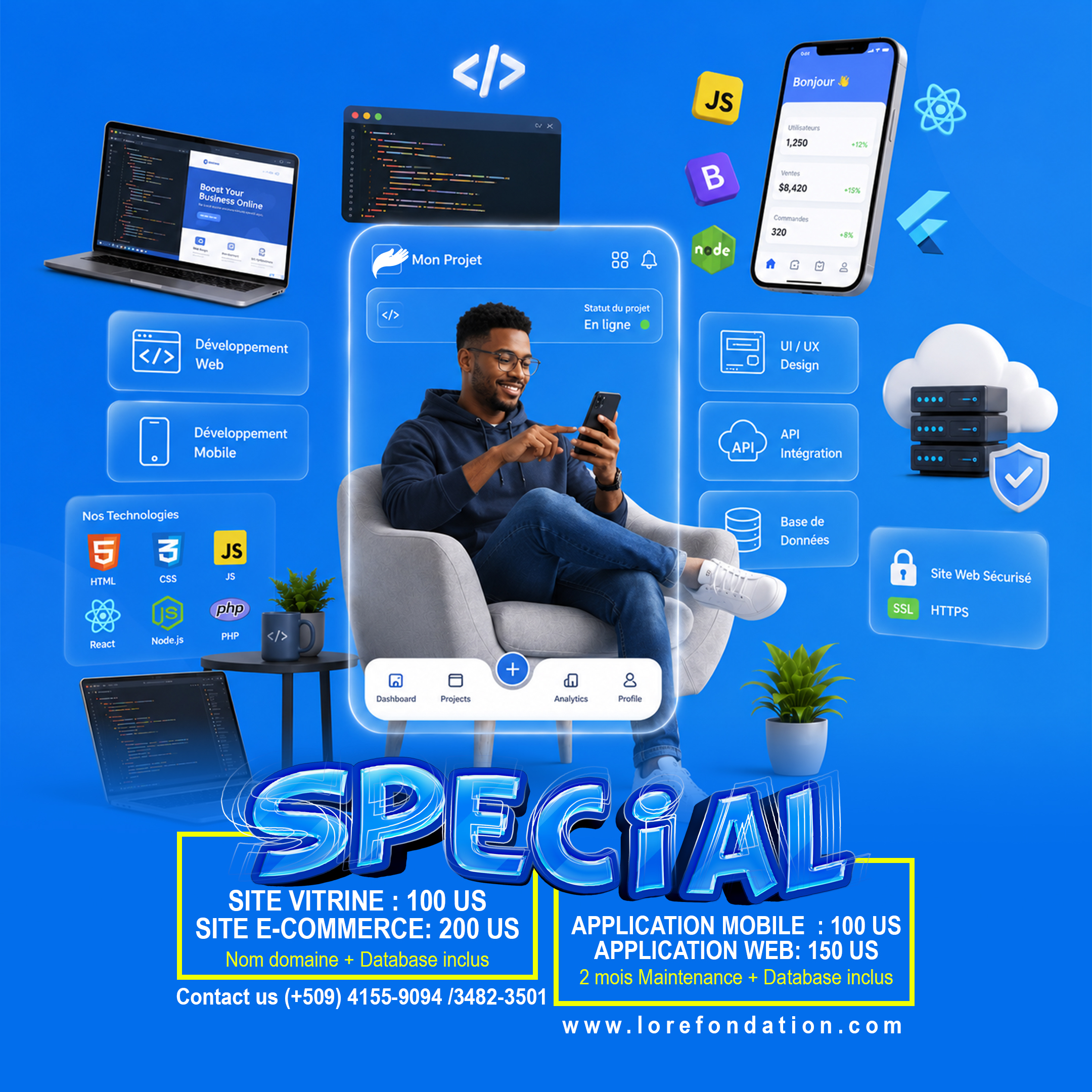 Speciale creation website